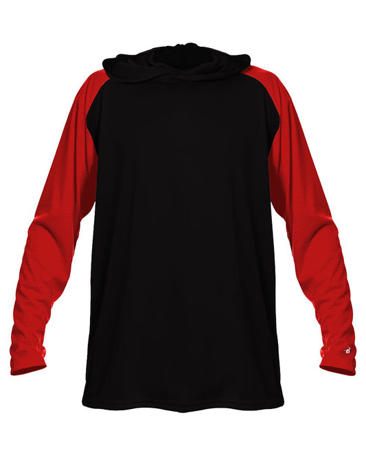 Badger Men's Breakout Hooded Long Sleeve T-Shirt 4235