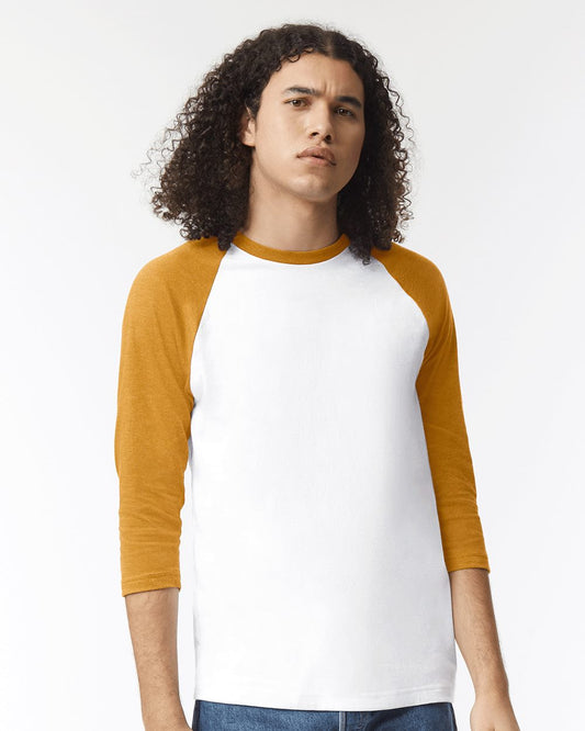 American Apparel Unisex CVC Three-Quarter Sleeve Tee 2003CVC