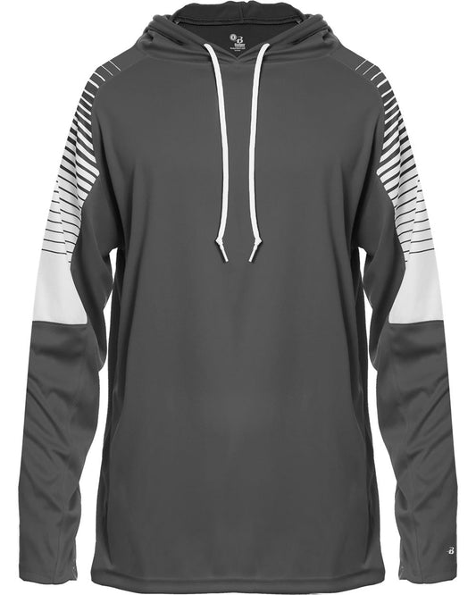 Badger Men's Lineup Hooded Long Sleeve T-Shirt 4211