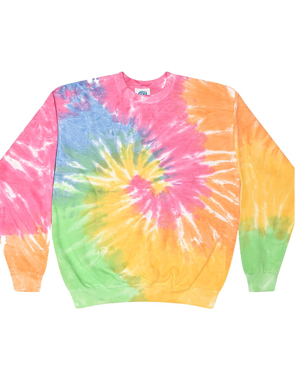 Colortone Tie-Dyed Fleece Crewneck Sweatshirt 8100