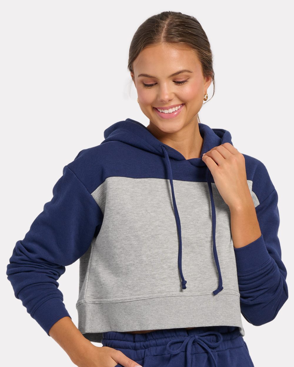 Boxercraft Women's Cropped Fleece Hooded Sweatshirt BW5404
