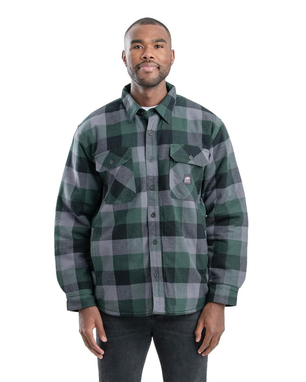 Berne Apparel Men's Tall Timber Flannel Shirt Jacket SH69T