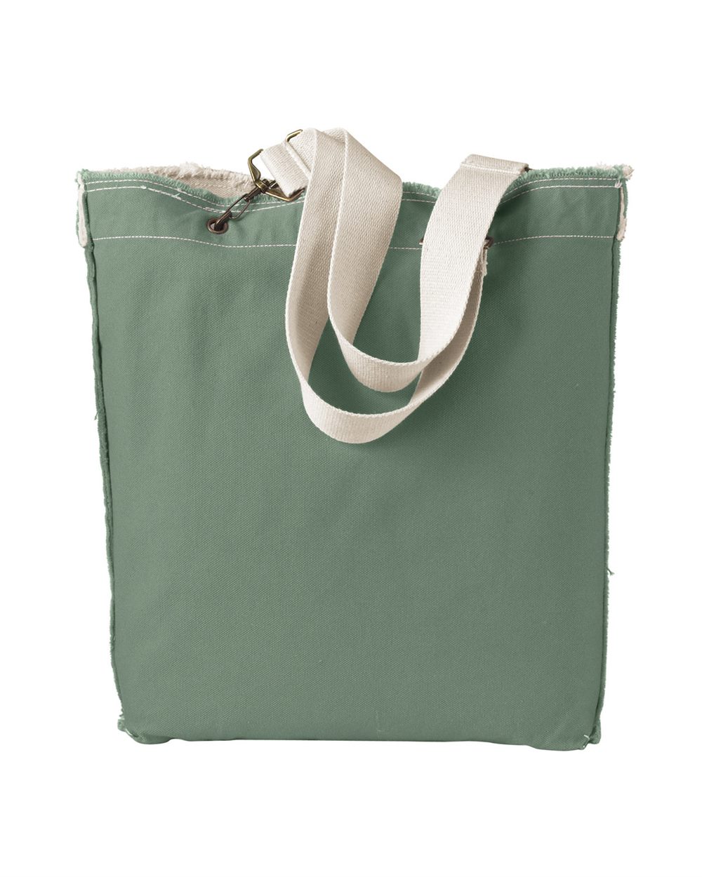 Authentic Pigment 14oz. Direct-Dyed Raw-Edge Tote 1906