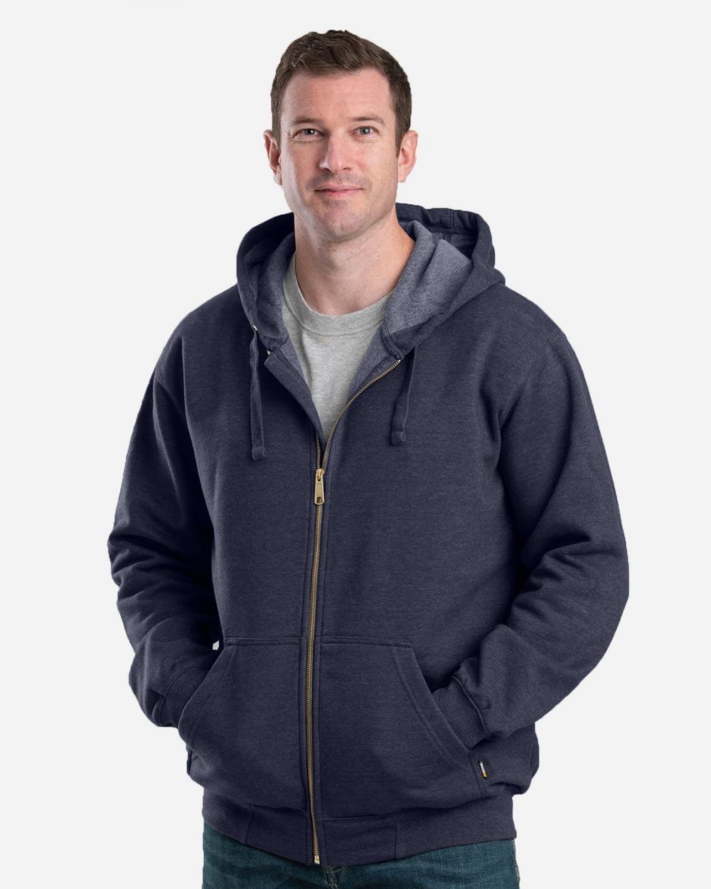 Berne Apparel Men's Heritage Full-Zip Hooded Sweatshirt SZ413