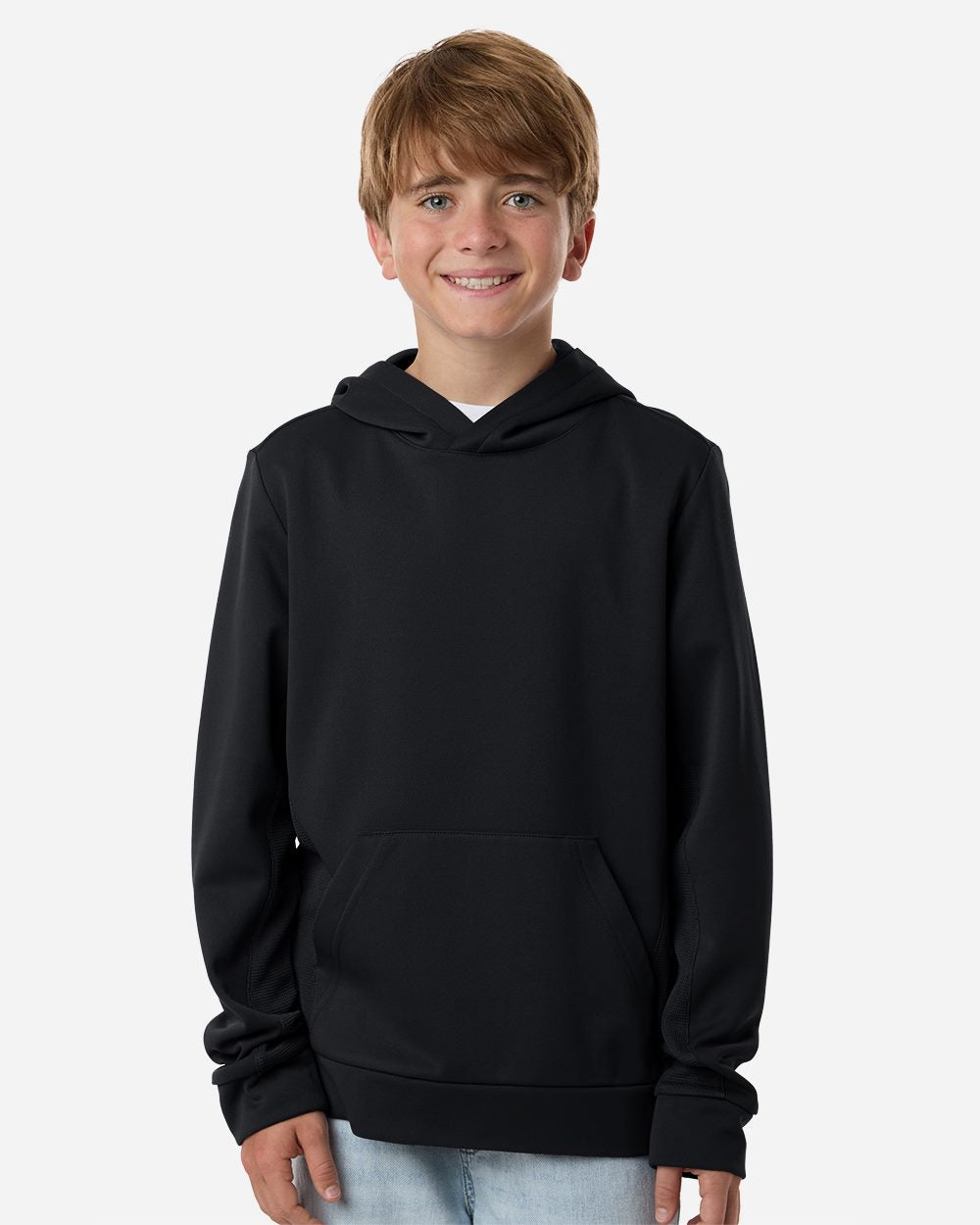 Team 365 Youth Squad Hooded Tech Fleece Pullover TT400Y