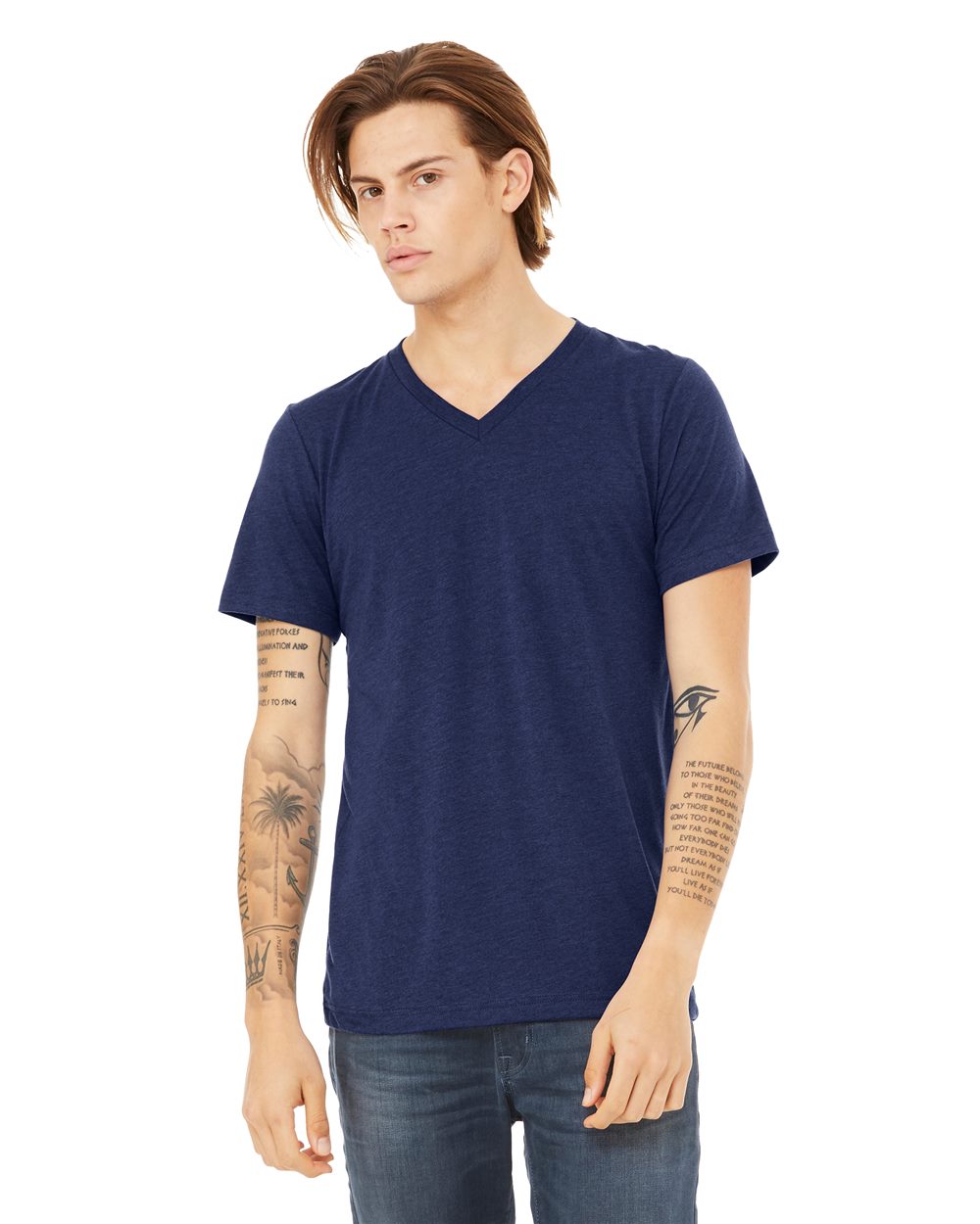 BELLA + CANVAS Unisex Triblend V-Neck Tee 3415