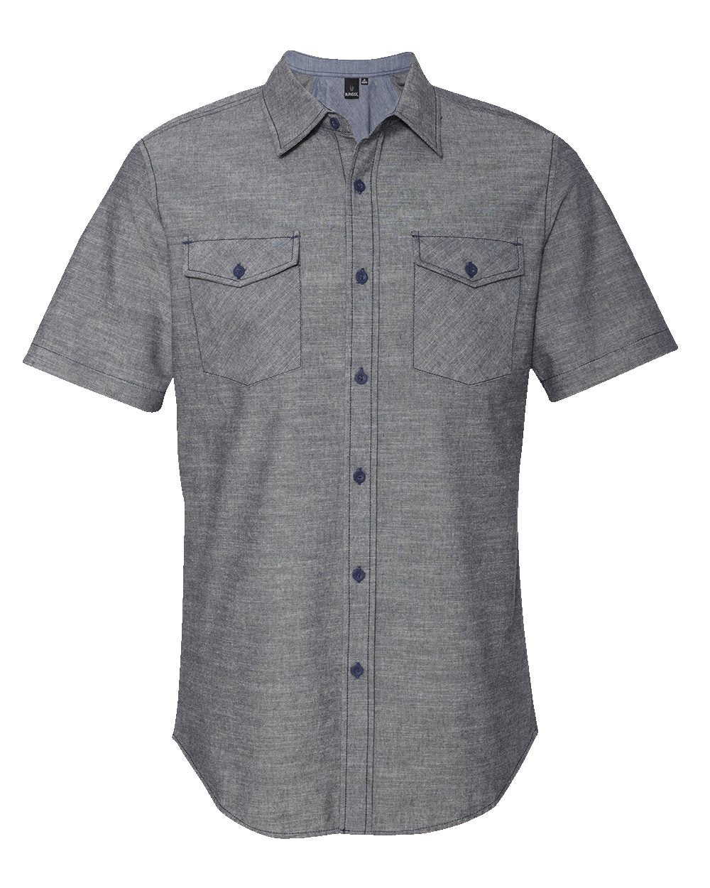 Burnside Men's Chambray Short Sleeve Shirt 9255