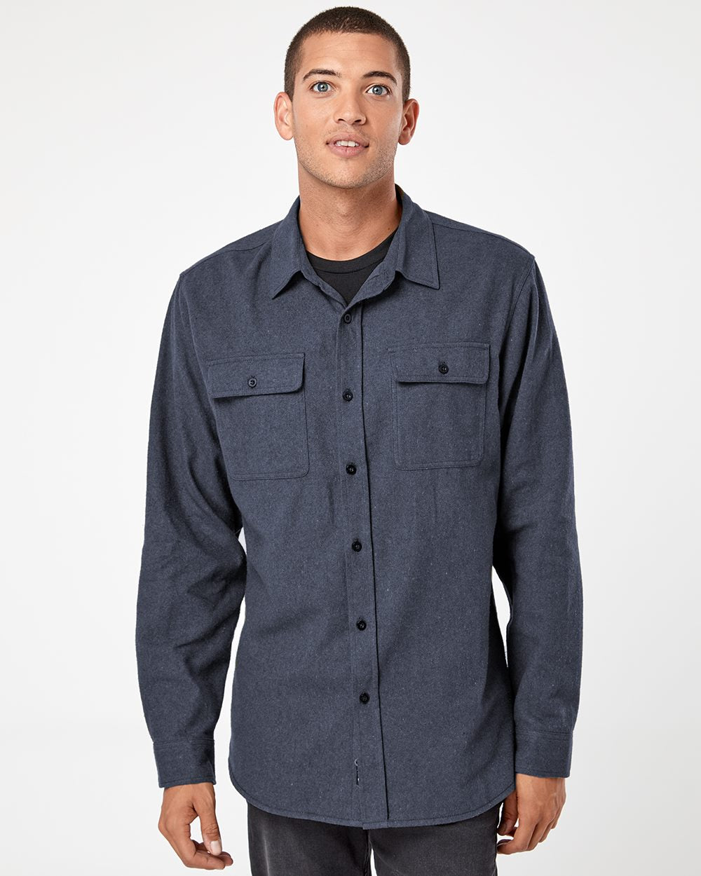 Burnside Men's Solid Flannel Shirt 8200