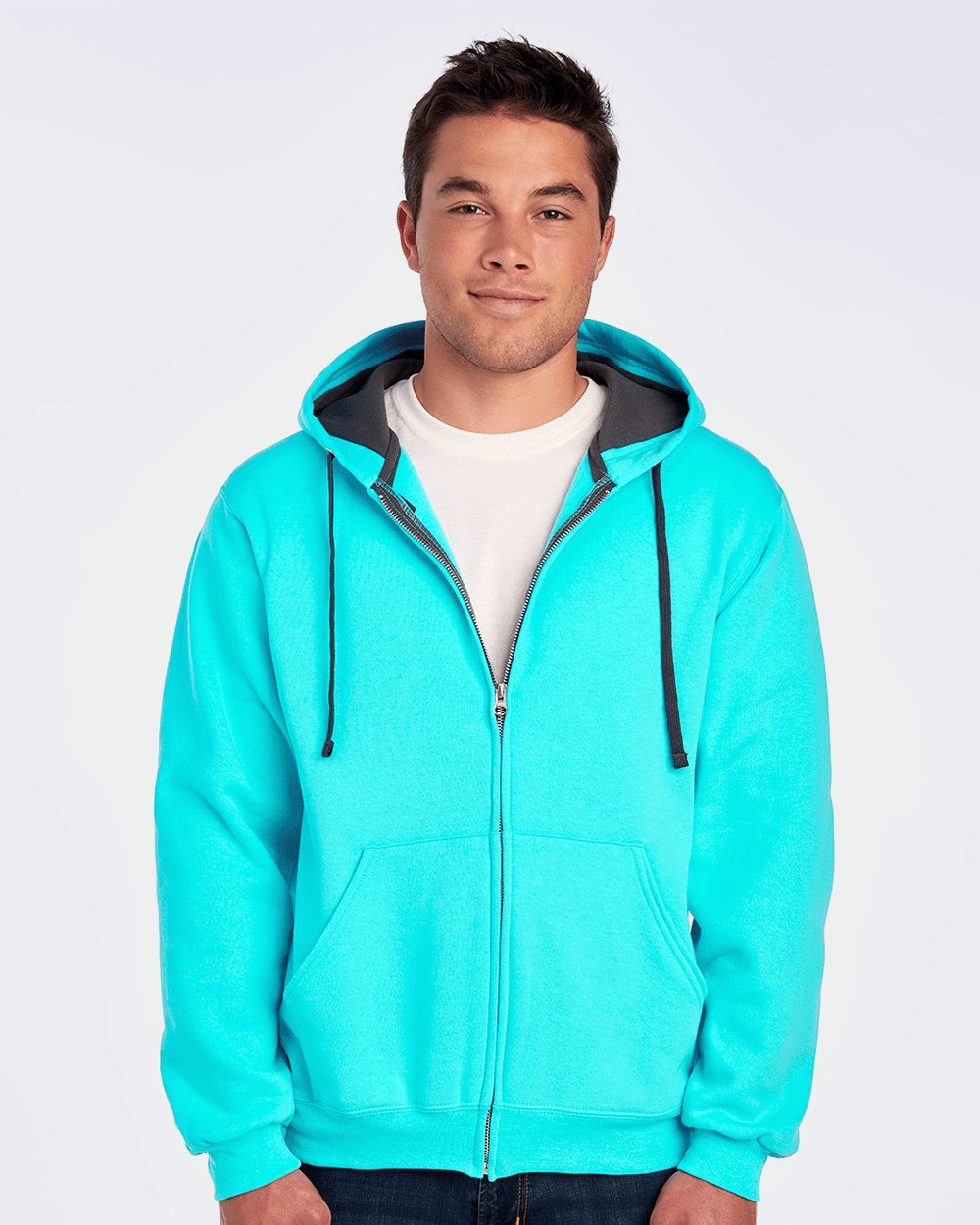 Fruit of the Loom Sofspun® Hooded Full-Zip Sweatshirt SF73R