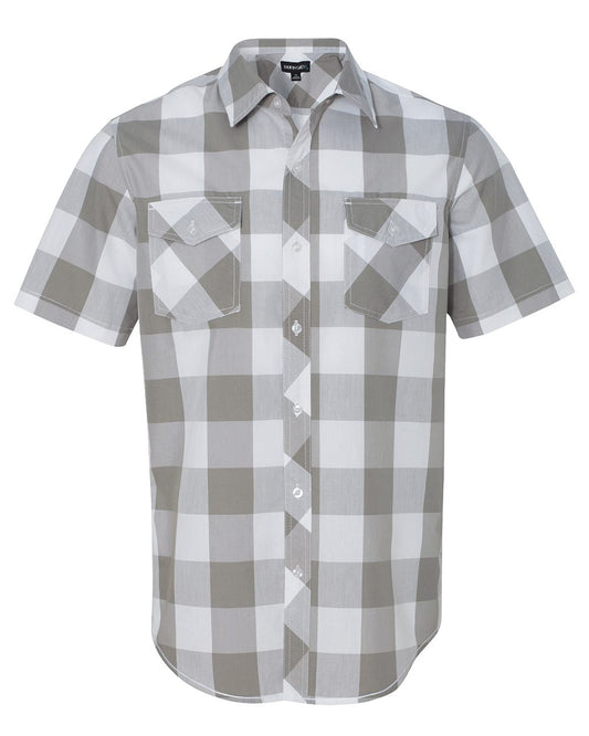 Burnside Men's Buffalo Plaid Short Sleeve Shirt 9203