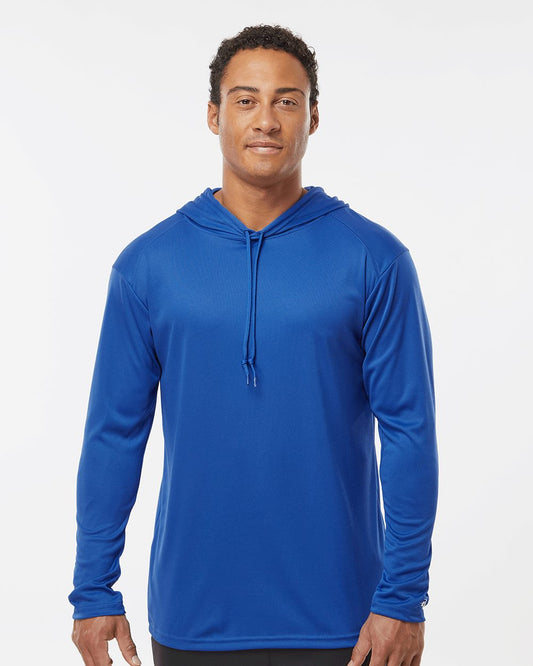 Badger Unisex B-Core Hooded Long Sleeve T-Shirt 4105