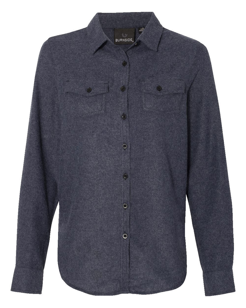 Burnside Women's Long Sleeve Solid Flannel Shirt 5200