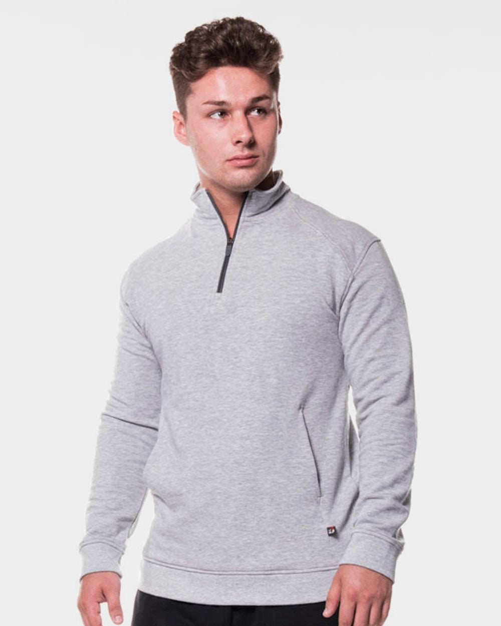Badger Men's FitFlex French Terry Quarter-Zip Pullover 1060