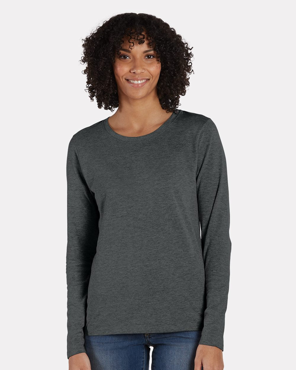 Hanes Perfect-T Women’s Long Sleeve Scoopneck T-Shirt S04LS