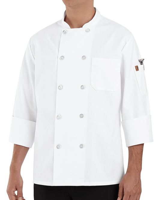 Chef Designs Ten Pearl Button Chef Coat 0415
