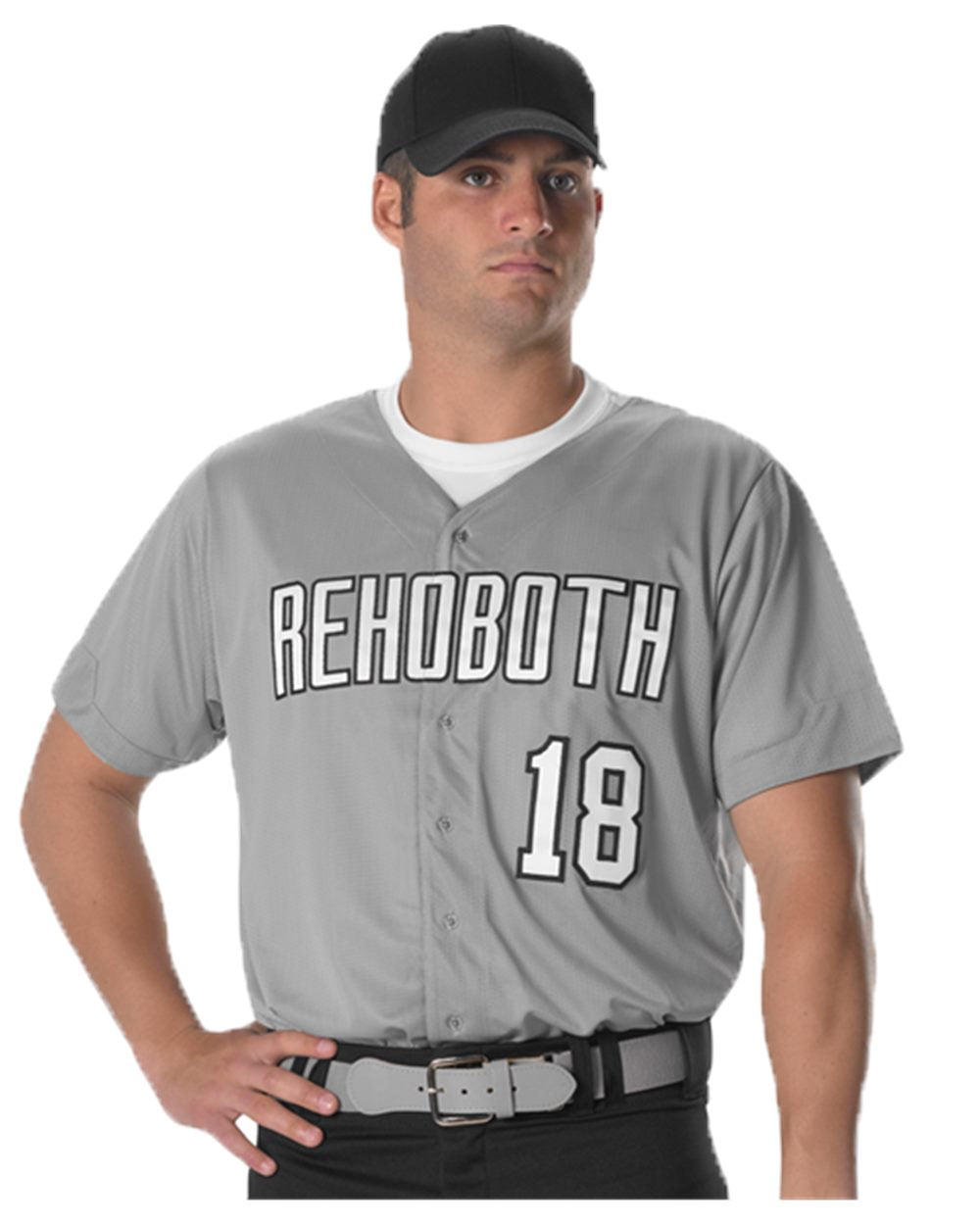 Alleson Athletic Men's Full Button Lightweight Baseball Jersey 52MBFJ