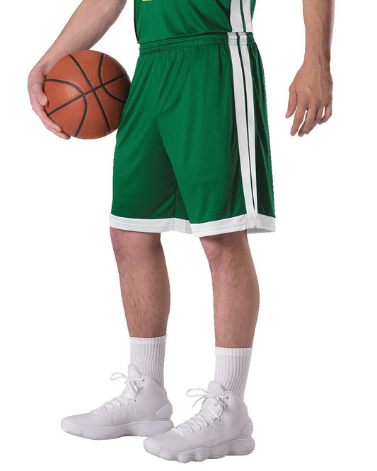 Alleson Athletic Men's Single Ply Basketball Shorts 538P