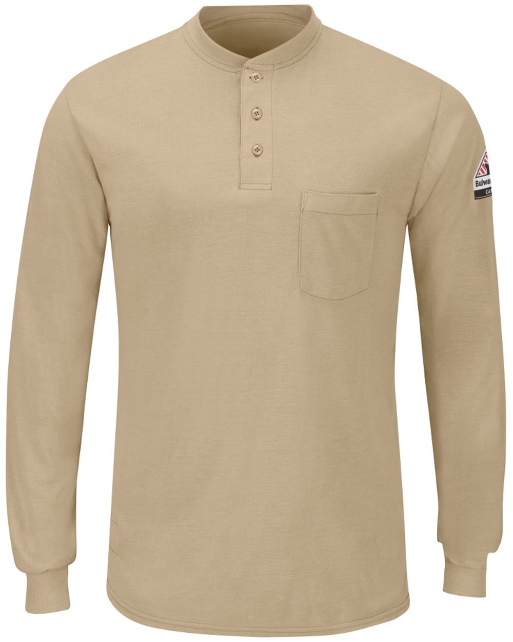 Bulwark Long Sleeve Henley - Tall Sizes SML8T