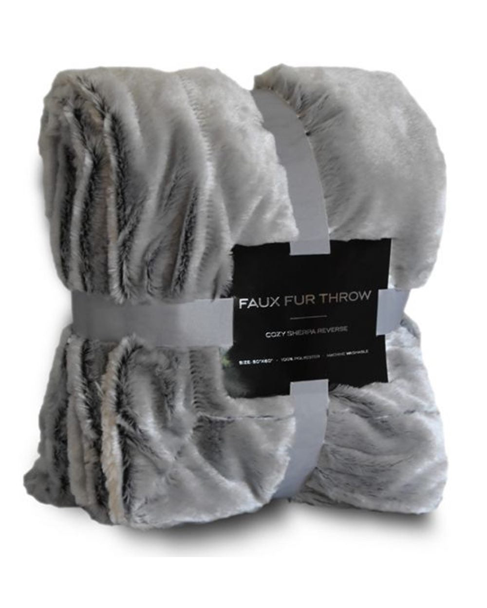 Alpine Fleece Faux Fur Throw Blanket 8730