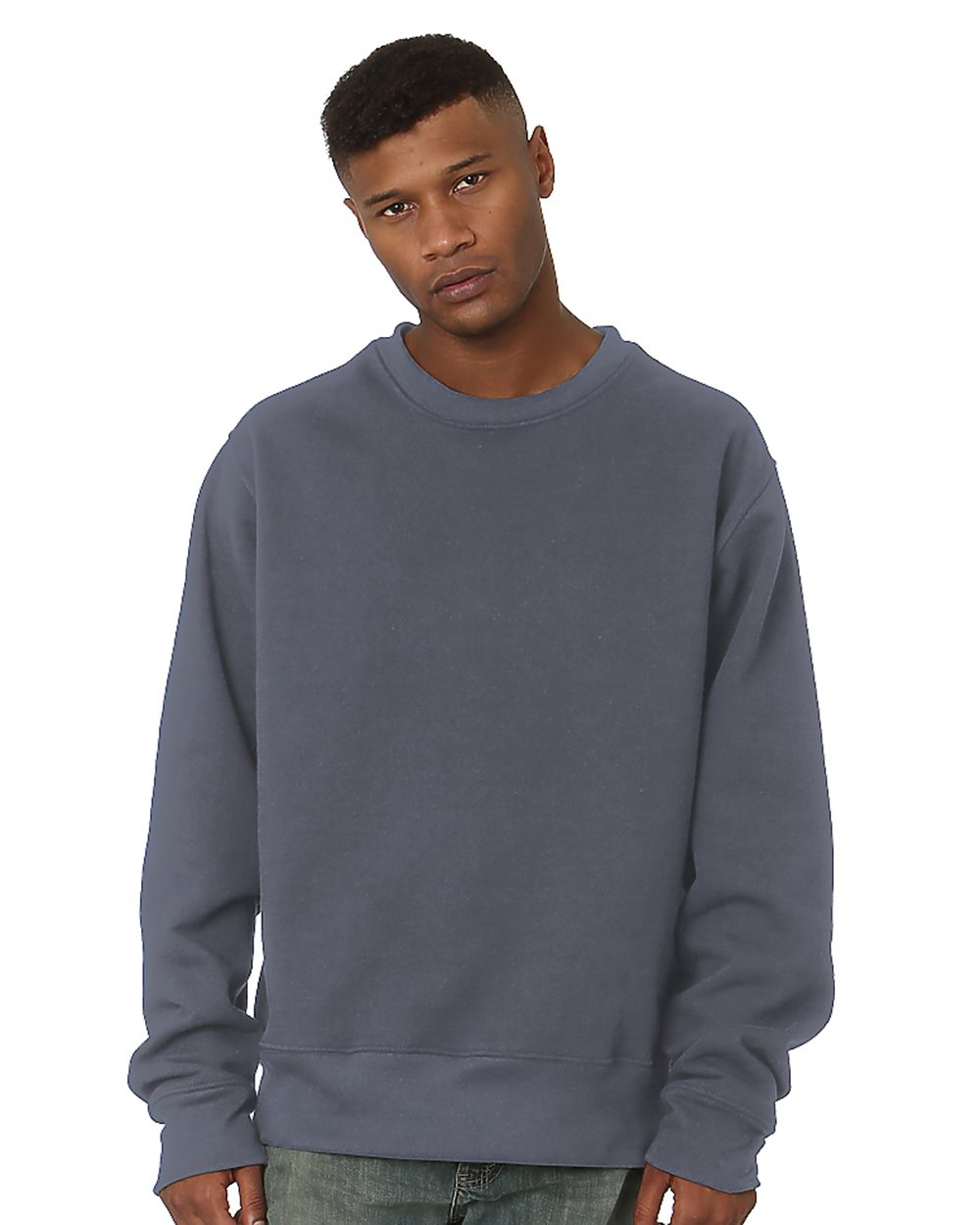 Bayside Unisex USA-Made Super Heavy Oversized Crewneck Sweatshirt 4025