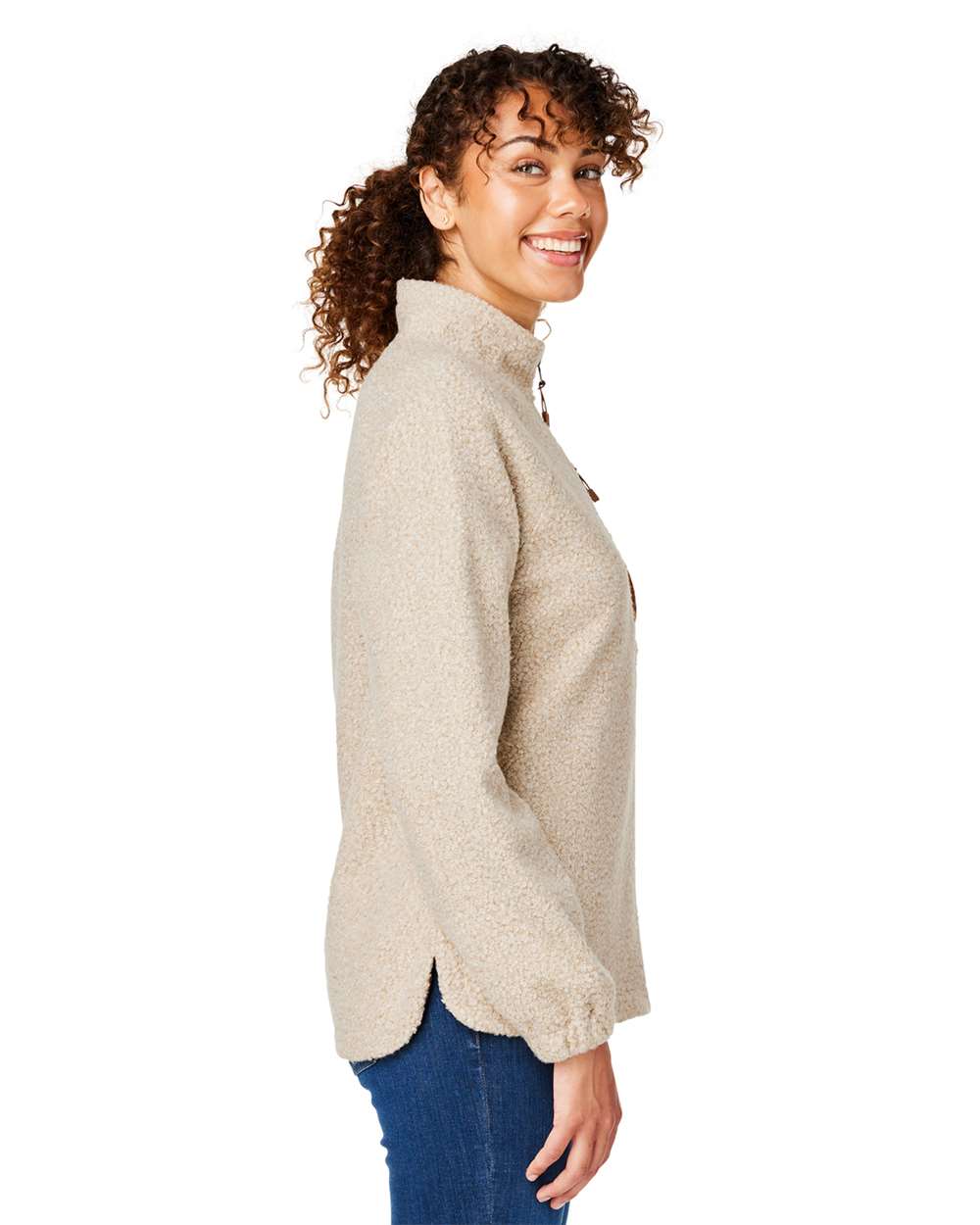 #colormdl_Oatmeal Heather/ Teak