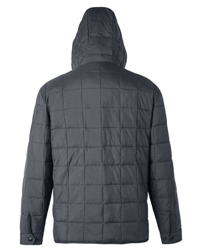 North End Unisex Aura Packable Anorak NE722 #color_Carbon