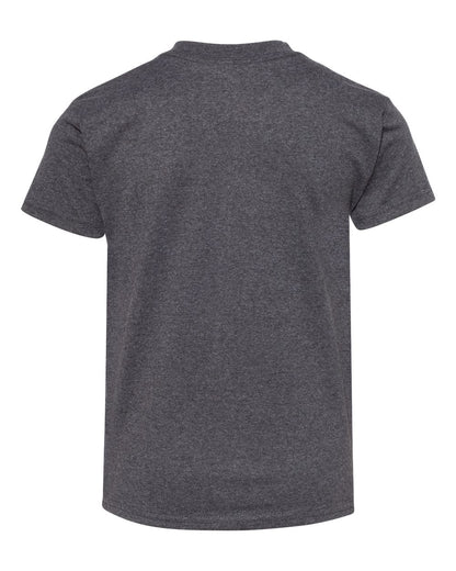 Hanes Authentic Youth T-Shirt 5450 #color_Charcoal Heather