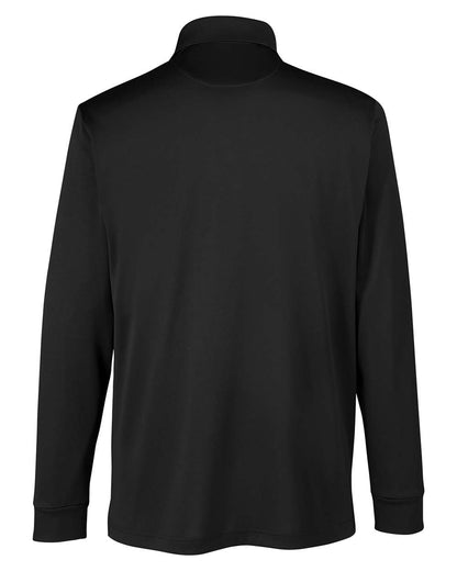 Harriton Men's Advantage Snag Protection Plus IL Long Sleeve Polo M348L #color_Black