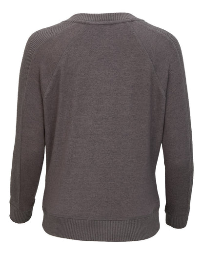Boxercraft Women's Cuddle V-Neck Pullover BW1201 #color_Meditation Grey