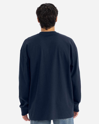 Next Level Unisex Heavyweight Long Sleeve T-Shirt 7211 #colormdl_Midnight Navy