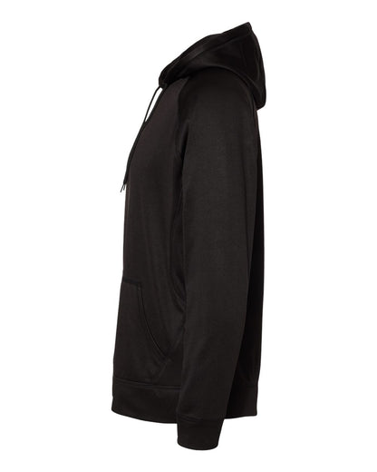 Burnside Men's Performance Raglan Hooded Sweatshirt 8670 #color_Black