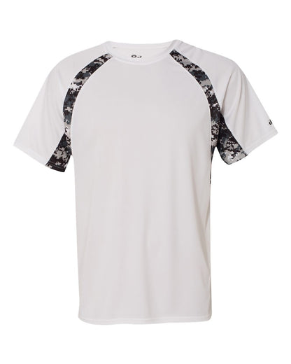 Badger Hook Digital T-Shirt 4140 #color_White/ Black