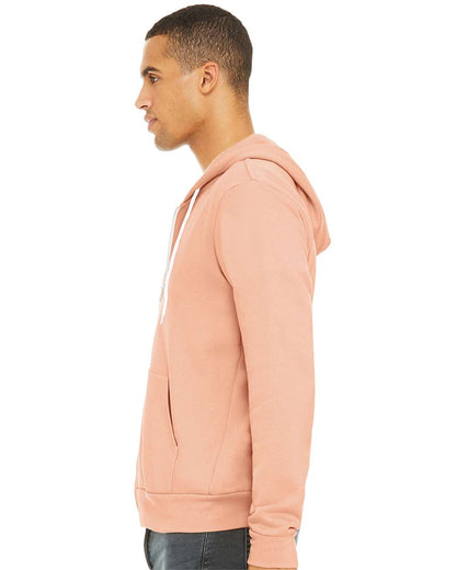 BELLA + CANVAS Sponge Fleece Full-Zip Hoodie 3739 #colormdl_Peach