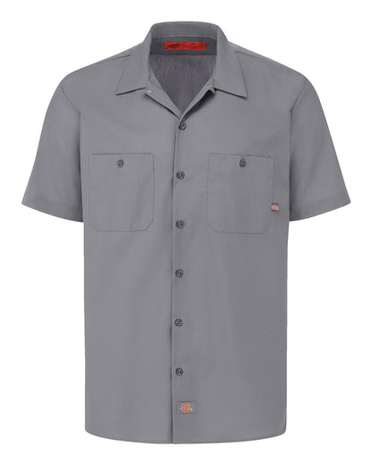 Dickies Men's Tall Industrial Short Sleeve Work Shirt S535T #color_Graphite Grey