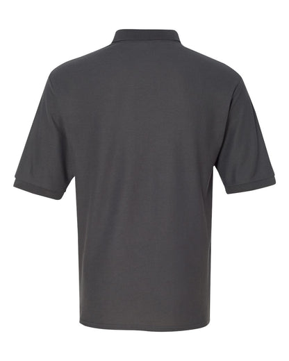 JERZEES Men's Easy Care™ Piqué Polo 537MR #color_Charcoal Grey