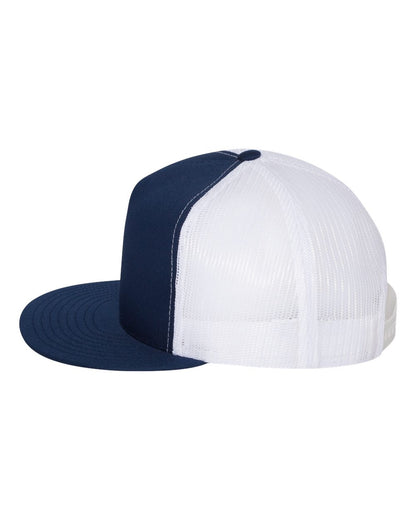 YP Classics Five-Panel Classic Trucker Cap 6006 #color_Navy/ White