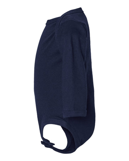 Rabbit Skins Infant Fine Jersey Long Sleeve Bodysuit 4421 #color_Navy