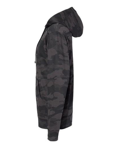 Independent Trading Co. Unisex Midweight Hooded Sweatshirt SS4500 #color_Black Camo