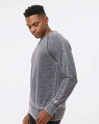 J. America Men's Vintage Zen Fleece Crewneck Sweatshirt 8920 #colormdl_Dark Smoke