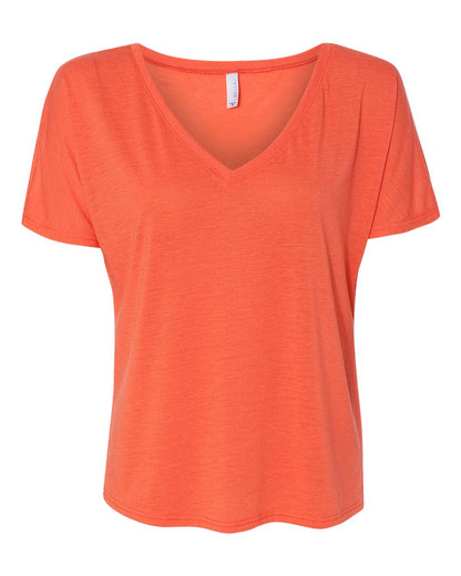 BELLA + CANVAS Women’s Slouchy V-Neck Tee 8815 #color_Coral