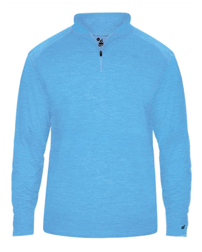 Badger Tonal Blend Quarter-Zip Pullover 4172 #color_Columbia Blue Tonal Blend