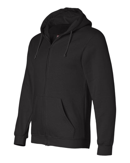 Bayside USA-Made Full-Zip Hooded Sweatshirt 900 #color_Black