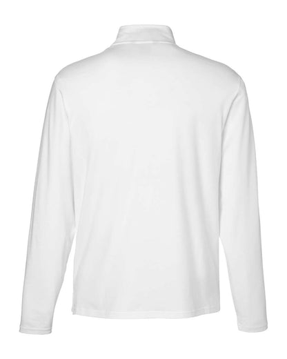 Devon & Jones Men's Raleigh Stretch Quarter-Zip Pullover DG425 #color_White