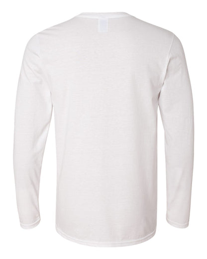 Gildan Unisex Softstyle® Long Sleeve T-Shirt 64400 #color_White