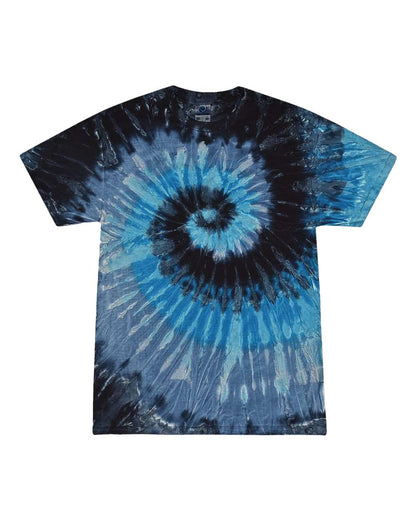 Colortone Youth Multi-Color Tie-Dyed T-Shirt 1000Y #color_Evening Sky