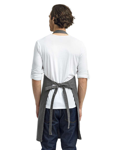 Artisan Collection by Reprime Calibre Heavy Cotton Canvas Bib Apron RP130 #colormdl_Dark Grey
