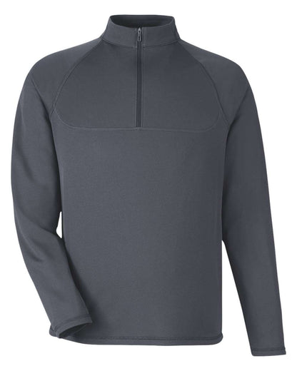 North End Men's Revive Coolcore® Quarter-Zip Pullover NE410 #color_Carbon