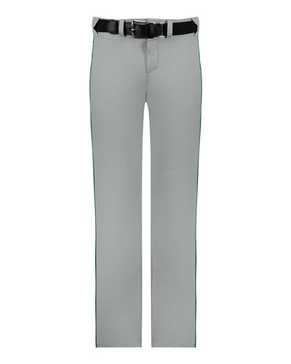 Alleson Athletic Men's Baseball Pants With Braid 605WLB #color_Grey/ Forest