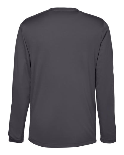 CORE365 Unisex Capital Long Sleeve Performance T-Shirt CE10L #color_Carbon