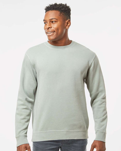 Independent Trading Co. Midweight Pigment-Dyed Crewneck Sweatshirt PRM3500 #colormdl_Pigment Sage